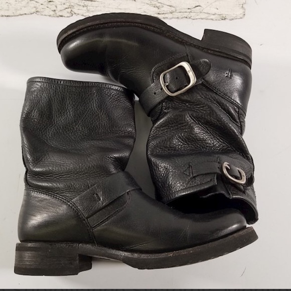 Frye Veronica Shortye Black Boots #6B - Picture 11 of 11